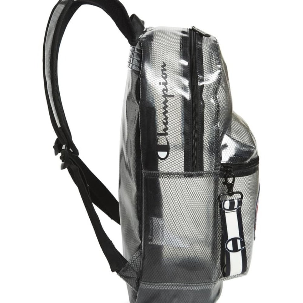 NWT Champion Supercize Clear Backpack - Black - Picture 4 of 5